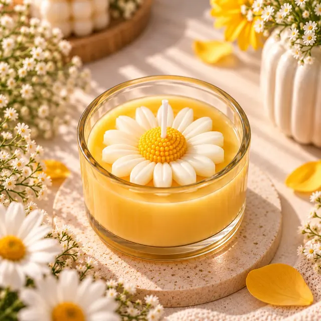 Daisy Jar Candle